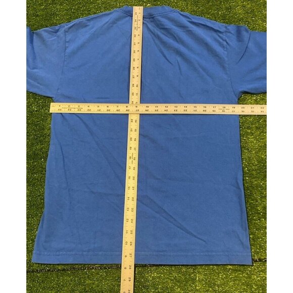 Texas Rangers shirt medium mens blue World Series Y2K Majestic unisex adult 2011 - Picture 8 of 8